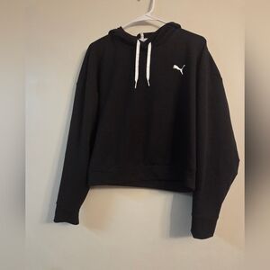 Puma Women's Black Pullover Sweater Gently Loved Bold Black Color